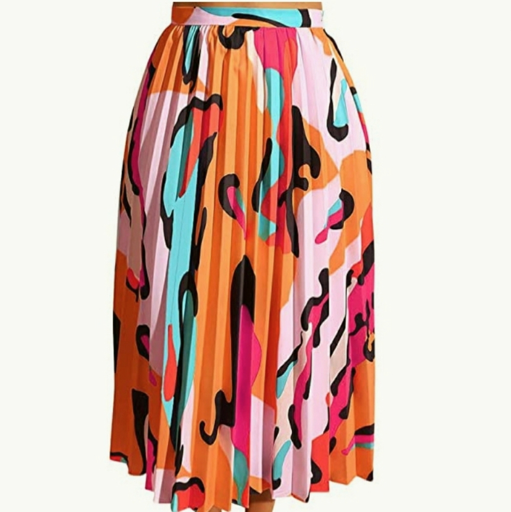 Women's Sexy Summer High Waist Chiffon Printed Col